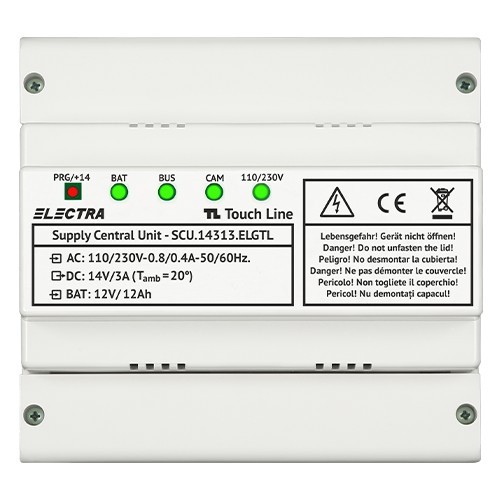 Unitate centrala de alimentare 1 iesire pentru HOME + URBAN + EXPERT, G3 - ELECTRA SCU.14313.ELGTL SafetyGuard Surveillance