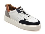 Pantofi BRAVELLI albi, 37803, din piele naturala
