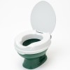 Inaltator WC cu capac Linomag&reg;, 15 cm inaltime, Sistem de prindere reglabil pentru vasul de toaleta, Alb