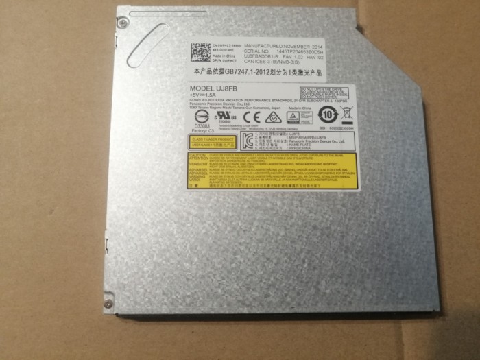 unitate optica dvd cd Dell Latitude E5540 E5440 3540 p35f 0WFMC7 SATA UJ8FB