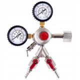 Reductor Co2 pentru apa, bere, vin, cu siguranta dubla, manometru dublu cu ceas (2pcs supapa de 8 mm)