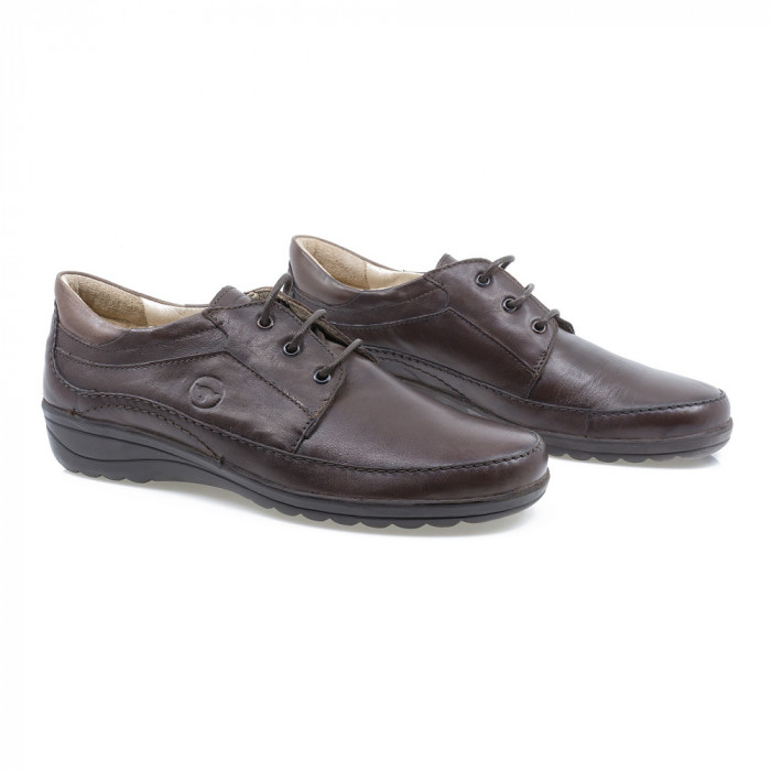 Pantofi dama, Gitanos, Git-587, casual, piele naturala, maro