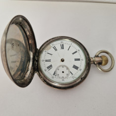 Ceas de Buzunar -din Argint de 0.800 de Barbati Vintage -Nefunctional