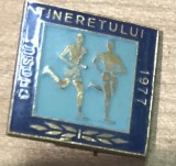 Insigna 0001 Concursul Tineretului 1977