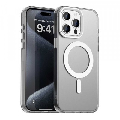 Husa MagSafe pentru Apple iPhone 15 Pro Max, Techsuit, CandyCase, Alba foto