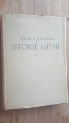 Studii si materiale de istorie medie vol 1- Barbu T. foto