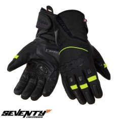 Manusi barbati pentru scuter - motocicleta Touring iarna Seventy model SD-T7 Gobi negru/galben fluor Negru/galben fluor XL (10 cm)
