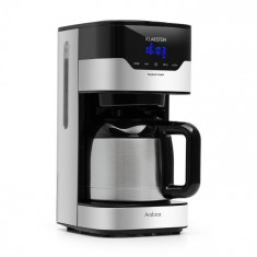 Klarstein Arabica 800W, aparat de cafea, EasyTouch Control, argintiu/negru foto