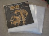 Lot 100 Folii Protectie Vinil Single 7&quot; - Polietilena Transparenta 50 microni