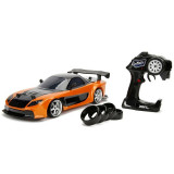 Cumpara ieftin Masina Jada Toys Fast and Furious Mazda RX-7 Drift cu anvelope si telecomanda