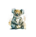 Cumpara ieftin Sticker decorativ Koala, Maro, 56 cm, 3821ST, Oem