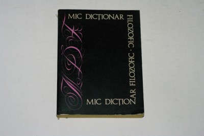 Mic dictionar filozofic foto