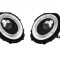 Far Mini One/Cooper (R56/57/58/59), 07.2007-, model: Cooper, One, tuning, montare stanga+dreapta, cu indicator led; cu lumina de parcare LED; H9+LED;