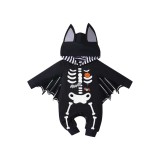 Salopetă de Halloween pentru bebeluși, prima mea ținută de Halloween, costum pentru bebeluși băiețel și fetiță nou-născut, cu liliac negru și m&acirc;neci l