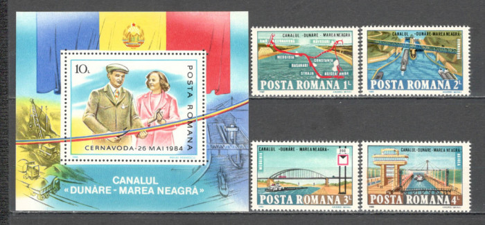 Romania.1985 Canalul Dunare-Marea Neagra ZR.756