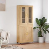 vidaXL Dulap &icirc;nalt, stejar sonoma, 69,5x34x180 cm, lemn compozit