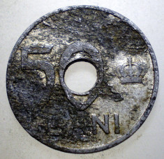 1.528 ROMANIA 50 BANI 1921 4,7mm foto