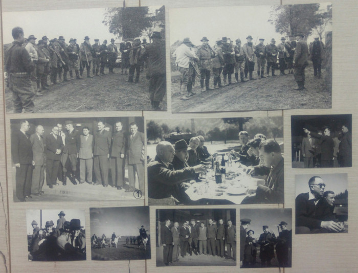 Delegatie sovietica la vanatoare in Romania/lot 10 foto pentru revista Vanatorul