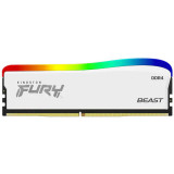 Cumpara ieftin Memorie RAM Kingston , DIMM, DDR4, 8GB, 3200MHz CL16, RGB,Fury Beast White