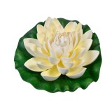 Nufar decorativ artificial, 21 cm, Alb, ATU-085330, Oem
