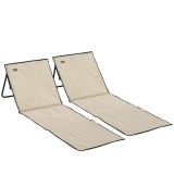 Outsunny Set 2 Șezlonguri Pliabile cu Unghi Reglabil și Buzunar cu Fermoar, 142x51x40 cm, Albastru | Aosom Romania
