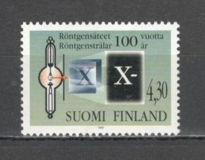 Finlanda.1995 100 ani descoperirea razelor Rontgen-fizician DF.173 foto