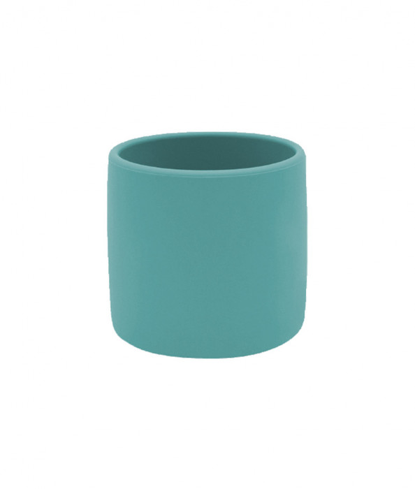 Pahar minikoioi, 100% premium silicone, mini cup &ndash; aqua green