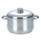 Cratita din inox cu capac, diametrul 32 cm, capacitate 12.5 l, Argintiu