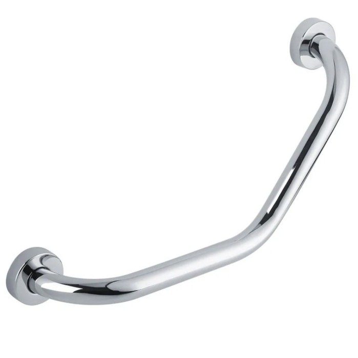 Bară de sprijin unghiulară pentru baie Chrome