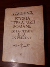 G. Calinescu-Istoria Literaturii Romane foto