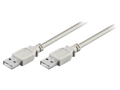Cablu USB 2.0 A-A 1,8m Gri 480Mbps foto
