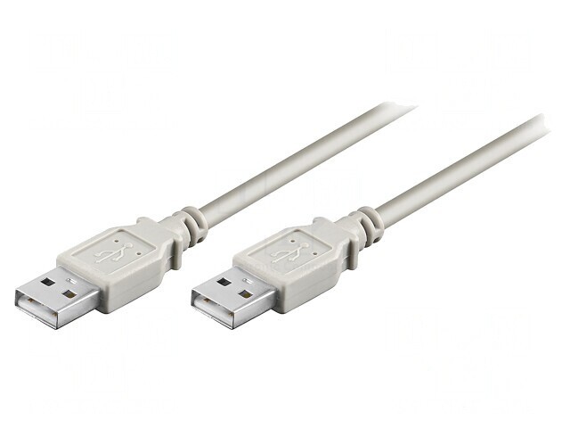 Cablu USB 2.0 A-A 1,8m Gri 480Mbps