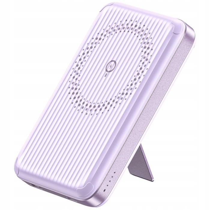 Innostyle Powerswitch Powerbank Cu Inducție Rapidă Pentru Magsafe 10000Mah Stand Violet
