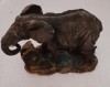 CY - Elefant bej interesant din rasina / fara colti și coada / H: 12,50 cm 280 g
