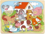 Cumpara ieftin Puzzle Din Lemn - Animale De La Ferma