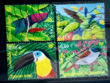 Franta 2003 păsări exotice fauna papagali serie ștampilată, Stampilat