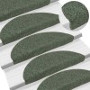 VidaXL Covorașe autoadezive pentru scări, 30 buc., 56x17x3 cm, semirotunde, verzi 3365690