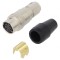 Conector Circular HR10 Push-Pull Mufă 2A Argintat Lipire