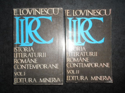 Eugen Lovinescu - Istoria literaturii romane contemporane 2 volume foto