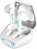 CASTI Genius, &amp;quot;HS-M920BT&amp;quot;, TWS, wireless, intraauriculare - butoni, pt smartphone, microfon pe casca, conectare prin Bluetooth 5.3, alb, USB