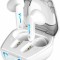 CASTI Genius, &quot;HS-M920BT&quot;, TWS, wireless, intraauriculare - butoni, pt smartphone, microfon pe casca, conectare prin Bluetooth 5.3, alb, USB-C, &quot;31710