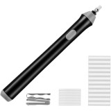 Radiera Electrica, pentru Schite si Arta, Grosime Varf 3 mm5 mm, Baterii 2 x AA (neincluse), din ABS