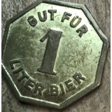 Jeton GERMANIA GUT FUR 1 LITER BIER , MUNCHEN / BUN PENTRU UN LITRU DE BERE