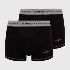 Aeronautica Militare boxeri 2-pack barbati, culoarea negru, AM1UBX004