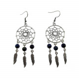 Cercei candelabru Dreamcatcher cu lapis lazuli natural