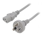 Cablu de Alimentare 3m Gri 3x1mm2 IEC C13