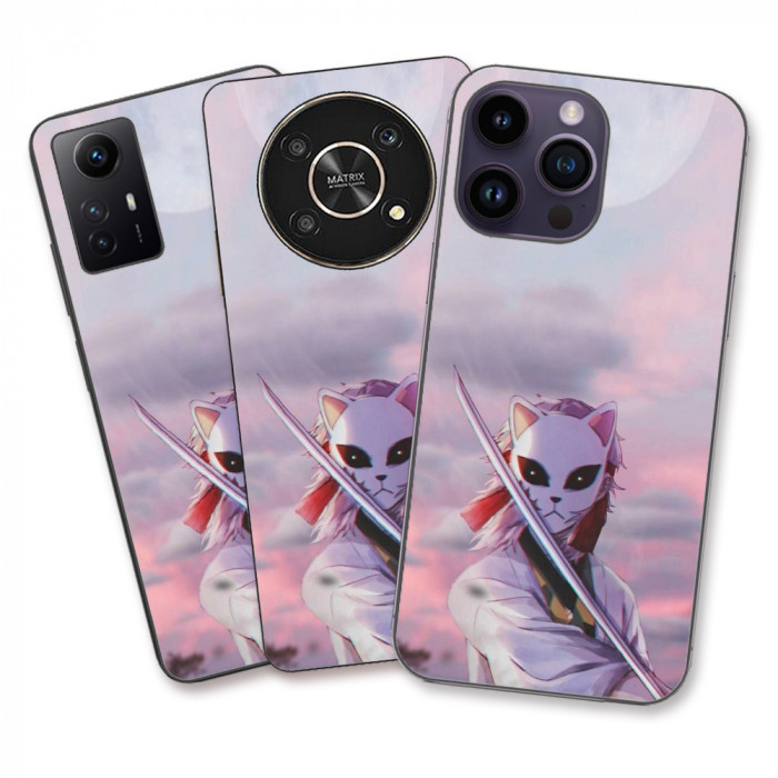 Husa compatibila cu Huawei P50 Silicon Gel Tpu Model Demon Slayer Sabito