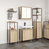 Gossi set de mobilier pentru baie 3 piese din stejar sonoma si lemn prelucrat