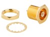 Conector SMB soclu tată drept 50&Omega; PTFE aurit