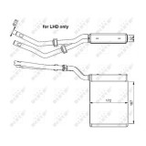 Radiator incalzire habitaclu Nrf 54303